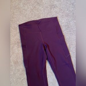 Lululemon Leggings Size 6 Garnet/ Maroon